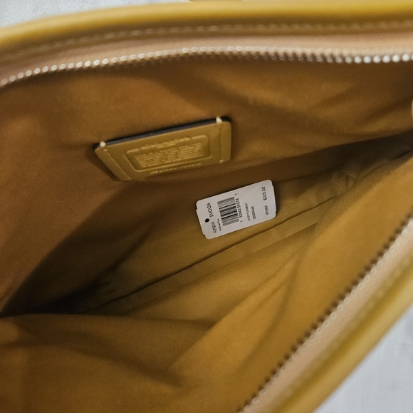 Coach File Signature F29210 Crossbody Bag Khaki Flax - Picture 4 of 8